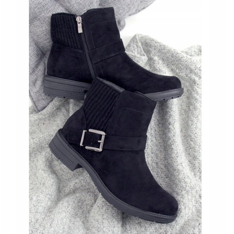 Černé dámské boty E2210 Black černý 1