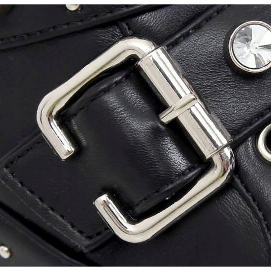 Vojenské boty s černými hřeby NS176P Black 1