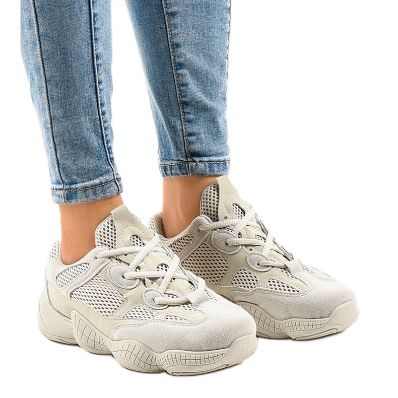 Béžové trenéry MS521-8 béžový 1