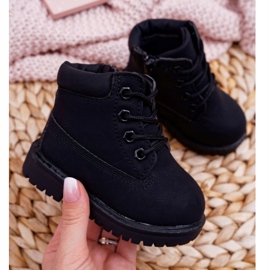 FRROCK Dětské kozačky Black Dexter černý 1