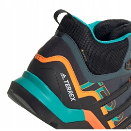 Boty Adidas Terrex Swift R2 Mid Gtx M FV6840 černý pomerančový šedá zelený 2