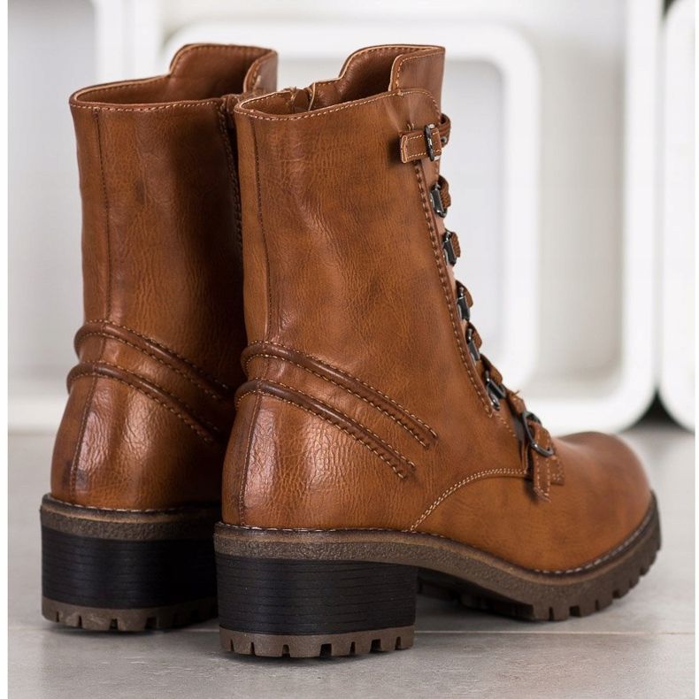 Super Mode Krajkové hnědé dělnice hnědý 1