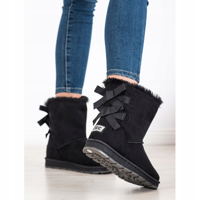 Bona Černý Mukluki S Mašlemi 1