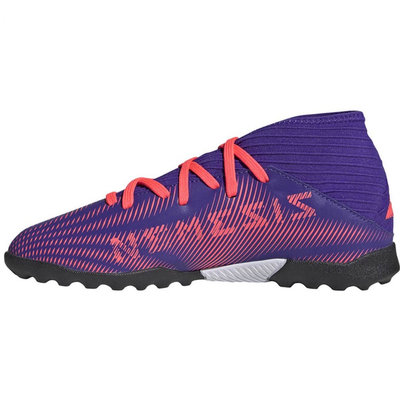 Kopačky Adidas Nemeziz.3 Tf Jr EH0576 oranžová, fialová, růžová fialová 2