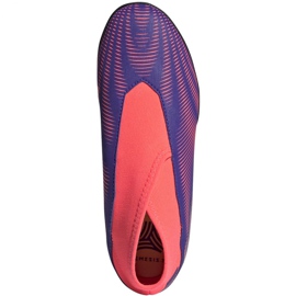 Kopačky Adidas Nemeziz.3 Ll Tf Jr EH0584 oranžová, fialová, růžová fialová 1