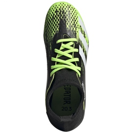 Kopačky Adidas Predator 20.3 Fg Jr EH3024 oranžová, černá, zelená černá 1