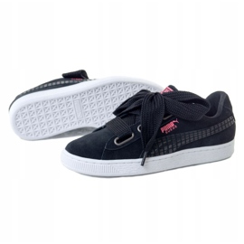 Puma Suede Heart Street 2 W 366780 01 černá růžový 1 Puma Suede Heart Street 2 W 366780 01 černá růžový 1