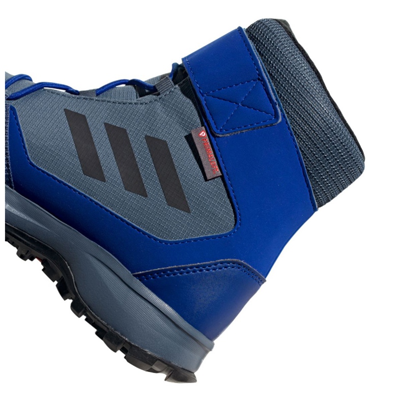 Boty Adidas Terrex Snow Cf Cp Cw Jr G26579 černý modrý šedá 2