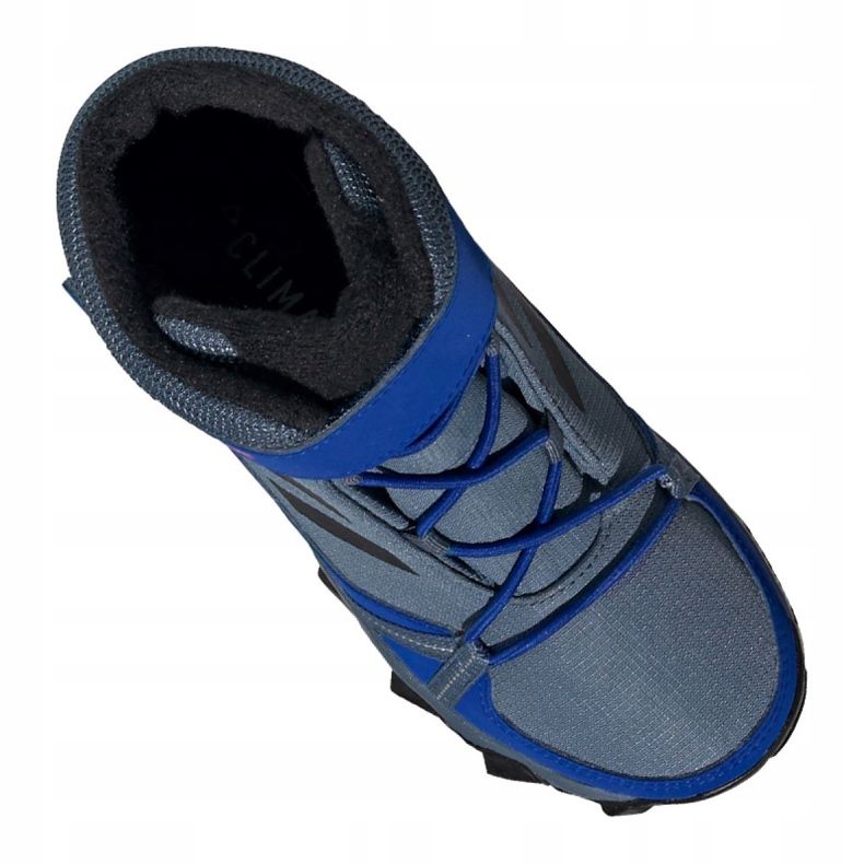 Boty Adidas Terrex Snow Cf Cp Cw Jr G26579 černý modrý šedá 3