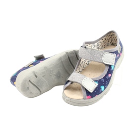 Dětská obuv Befado 869X144 modrý stříbro šedá 4