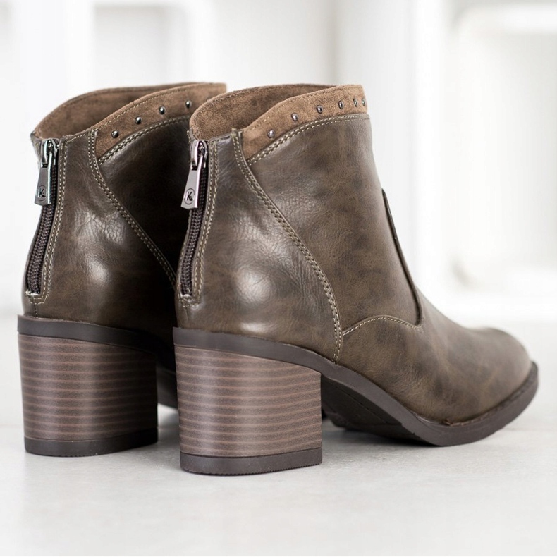 Kylie Neformální ekologické kožené boty hnědý 1