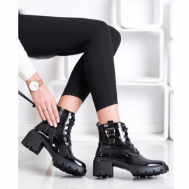 SHELOVET Lakovaní módní pracovníci černá 1