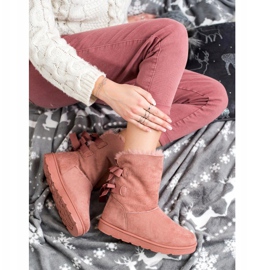 SHELOVET Módní Mukluki růžový 1