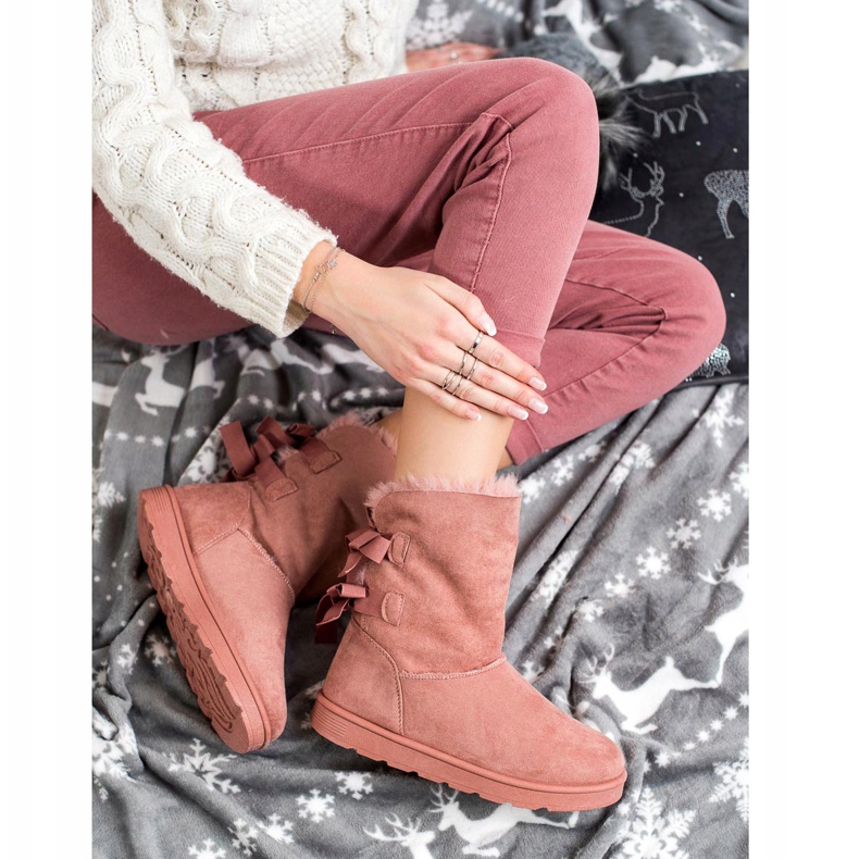 SHELOVET Módní Mukluki růžový 1