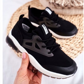 Black Children's Sports Shoes FF374147 Big Star černá 2