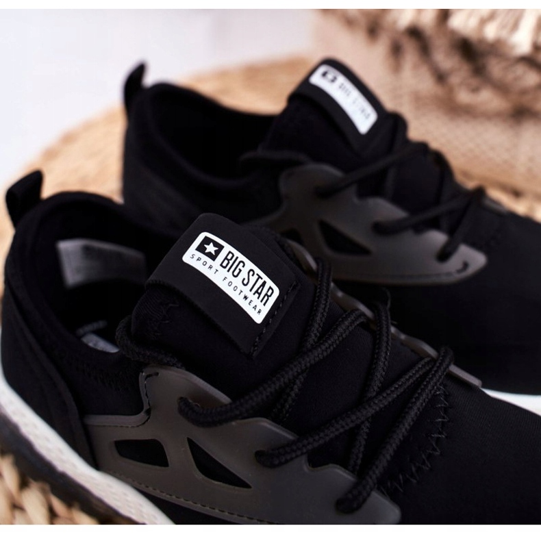 Black Children's Sports Shoes FF374147 Big Star černá 3