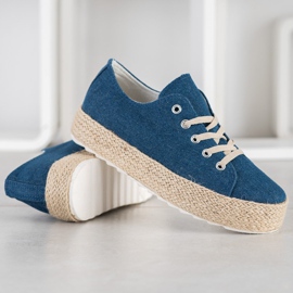 Kylie Tenisky Na Platformě modrý 1