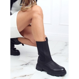 Černé motocyklové boty D-5 Black černá 1 Černé motocyklové boty D-5 Black černá 1