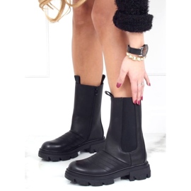 Černé motocyklové boty D-5 Black černá 2 Černé motocyklové boty D-5 Black černá 2