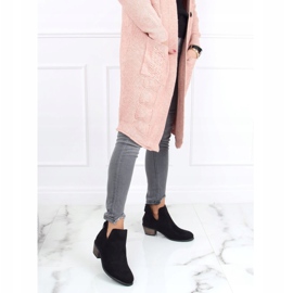 Černé boty s vyříznutou černou CM-8M4-1 Black černá 2 Černé boty s vyříznutou černou CM-8M4-1 Black černá 2