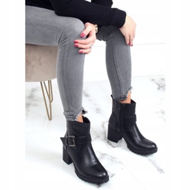 Černé kozačky na vysokém podpatku 7956-GA Black černá 1 Černé kozačky na vysokém podpatku 7956-GA Black černá 1