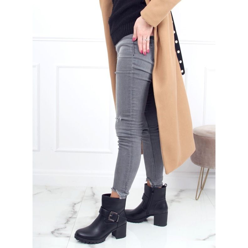 Černé kozačky na vysokém podpatku 7956-GA Black černá 2 Černé kozačky na vysokém podpatku 7956-GA Black černá 2