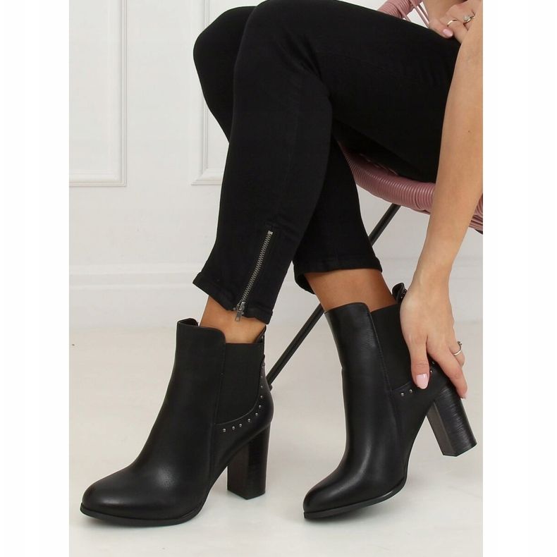 Klasické vysoké podpatky černé 88097 černé černá 1