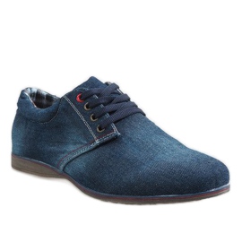 Elegantní tmavě modré boty B16-59 námořnická modrá 1