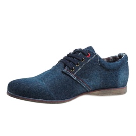 Elegantní tmavě modré boty B16-59 námořnická modrá 2