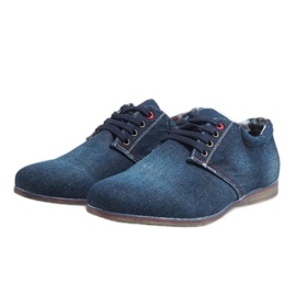 Elegantní tmavě modré boty B16-59 námořnická modrá 3
