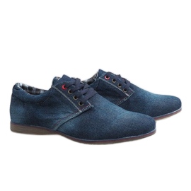Elegantní tmavě modré boty B16-59 námořnická modrá 4