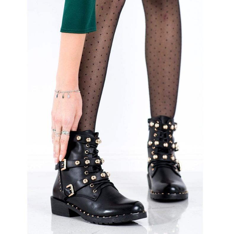 Bella Paris Pracovníci se zlatými ozdobami černá 1