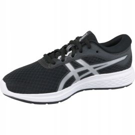 Běžecké boty Asics Patriot 11 Gs Jr 1014A070-002 černá stříbrný šedá 1 Běžecké boty Asics Patriot 11 Gs Jr 1014A070-002 černá stříbrný šedá 1