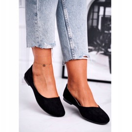 EVE Dámské semišové balerínky Black Lasota 1031 černá 3