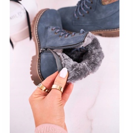 Apawwa Trapery na dětské boty zahřáté v kožichu modrý Londýn béžový hnědý námořnická modrá 1