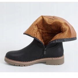 Černé Dámské černé boty 6981 Black černý 1