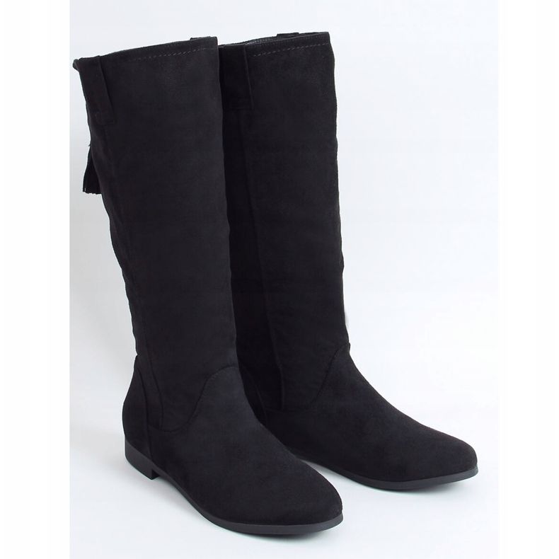 Černé dámské ploché boty ST-01P Black černý 1