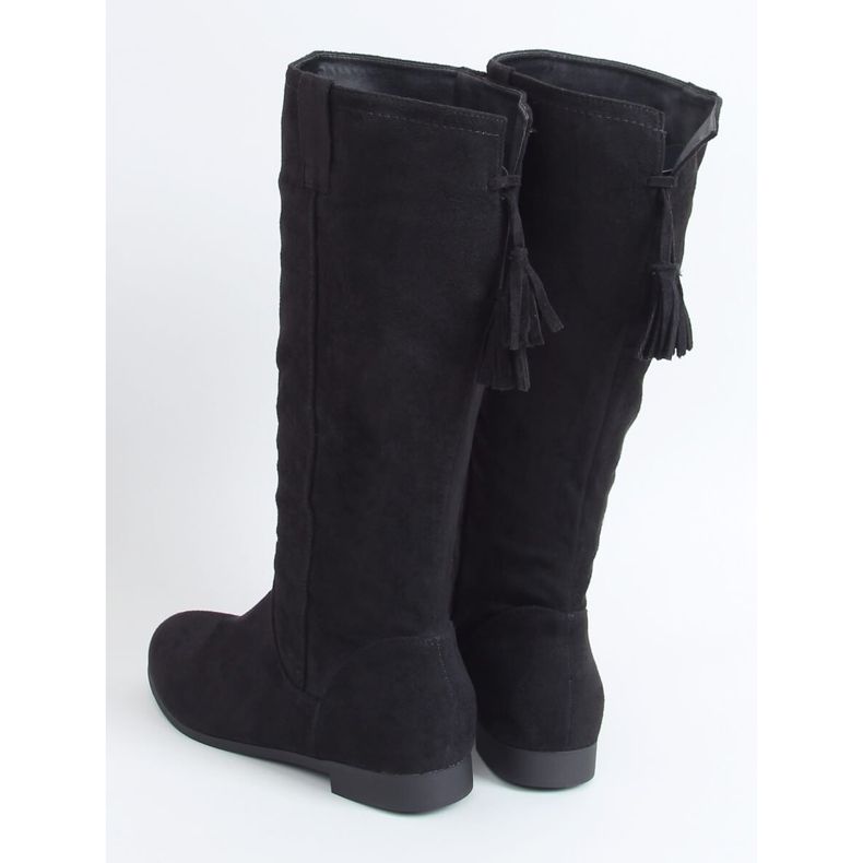 Černé dámské ploché boty ST-01P Black černý 2