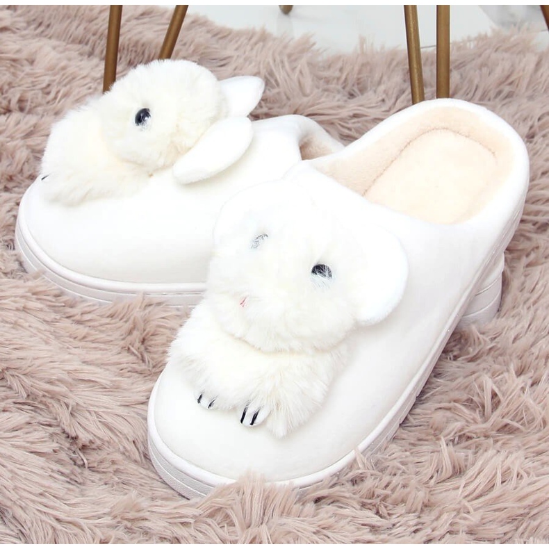 Bílé dámské pantofle MA02P White bílý 1