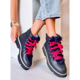 Tmavě modré boty 3142 Navy modrý 4