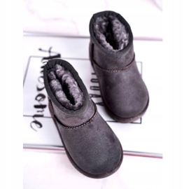 Teplé dětské sněhule Gray Grey Gooby šedá 2