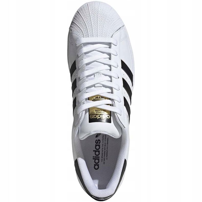 Bílé pánské boty Adidas Superstar EG4958 bílý černý 1