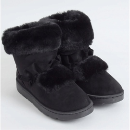 Černé dámské sněhové boty A976 Black černý 1