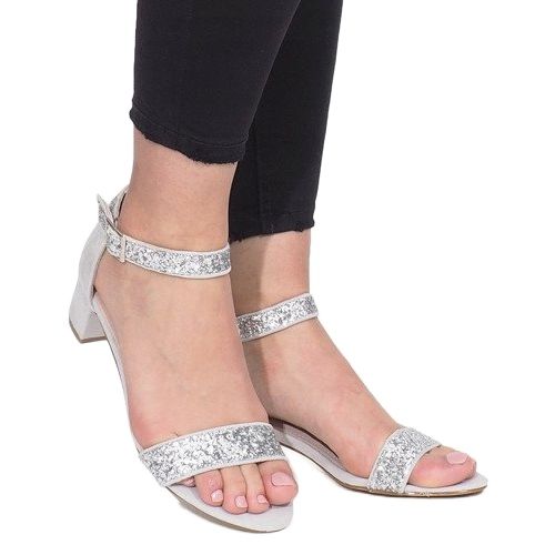 Sandály na postu Montana stříbrný šedá 2