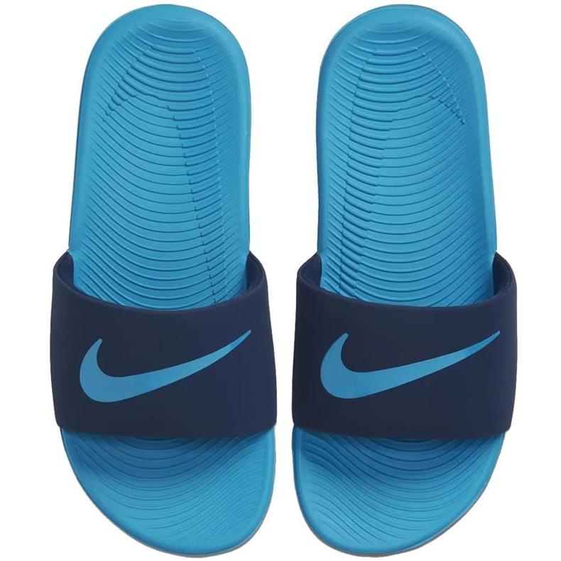 Dětské pantofle Nike Kawa Slide námořnická modro-modrá 819 352 402 námořnická modř modrý 1