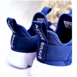 PA1 Sportovní dětské boty Navy Blue ABCKIDS B012310074 modrý 4