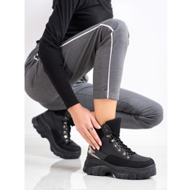 Seastar Módní šněrovací sportovní boty černý 1