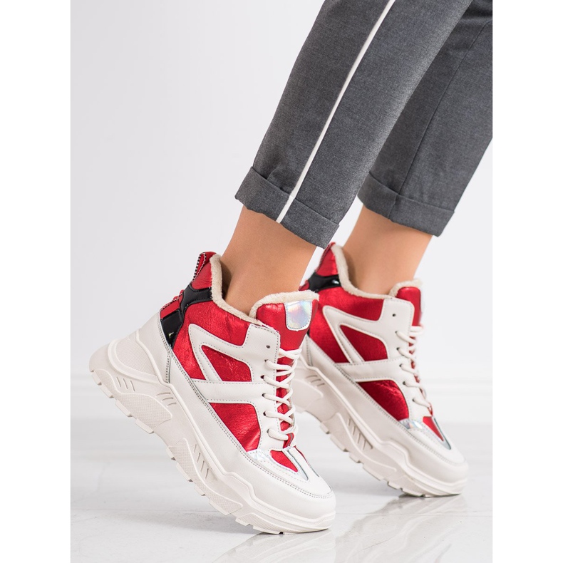 Seastar Sportovní módní boty bílý černá červené 1