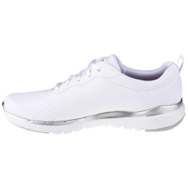 Skechers Flex Appeal 3,0 W 13070-WSL bílý stříbrný 1 Skechers Flex Appeal 3,0 W 13070-WSL bílý stříbrný 1