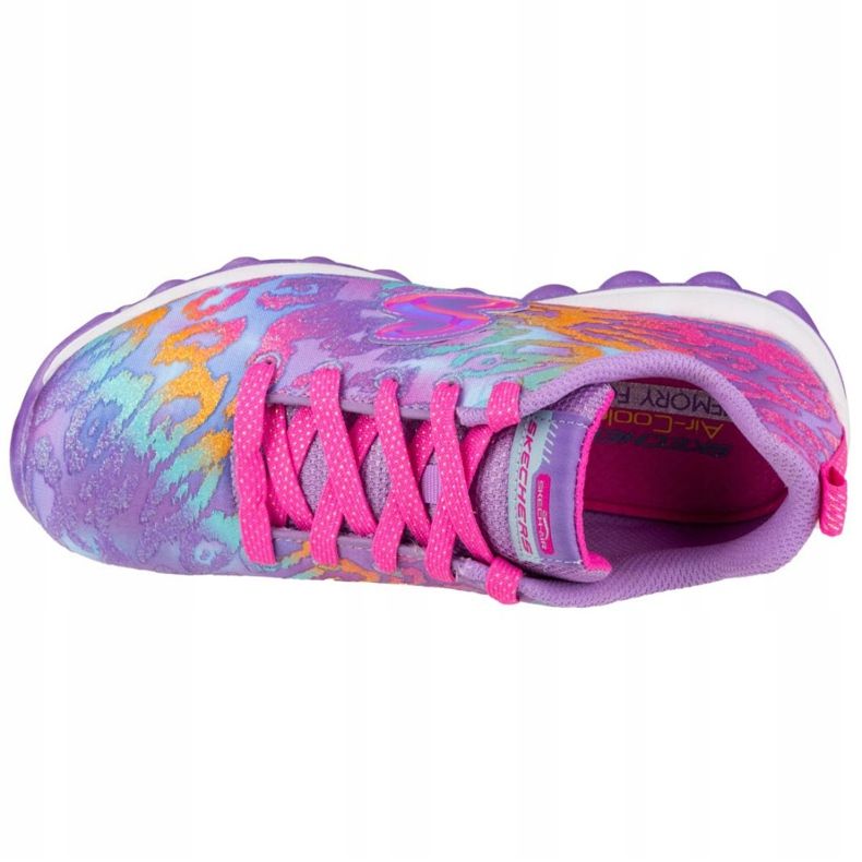 Skechers Skech-Air-Wild Jumpz Jr 84555L-LVMT fialová růžový vícebarevný 2